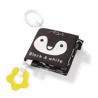 BABYONO KSIĄŻECZKA SENSORYCZNA BLACK&WHITE