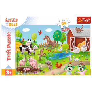 TREFL PUZZLE 24 MAXI BOBASKI I ZWIERZĘTA