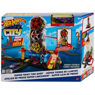 MATTEL HOT WHEELS CITY WYŚCIGOWY WARSZTAT OPON