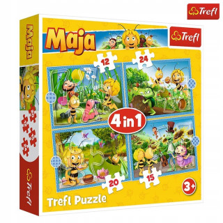 TREFL PUZZLE 4W1 PRZYGODY PSZCZÓŁKI MAI
