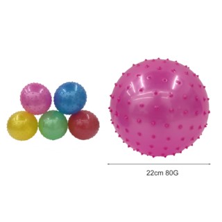 Piłka gumowa kolczatka 21cm Z9490 54498