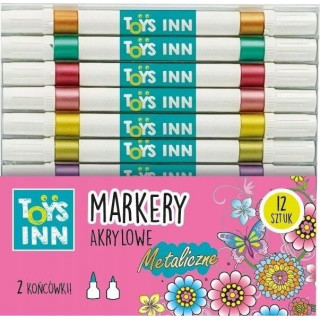 STNUX MARKERY AKRYLOWE METALICZNE 12 SZT.