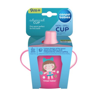 CANPOL KUBEK NIEKAPEK TWARDY 250ML TOYS RÓŻ