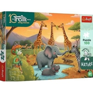 TREFL PUZZLE 100 EL. WESOŁA FERAJNA