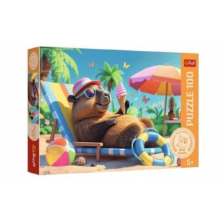 TREFL PUZZLE 100 EL. RELAKS W STYLU KAPIBARY