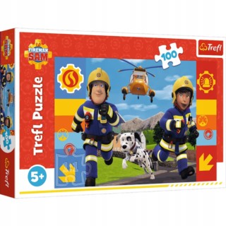 TREFL PUZZLE 100 EL. ZAWSZE POMOCNY STRAŻAK SAM