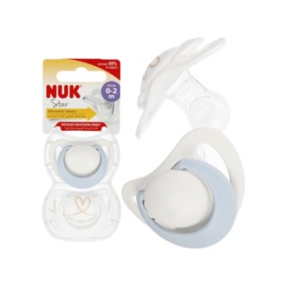 NUK SMOCZEK USPAKAJAJĄCY STAR 0-2M  2 SZT.