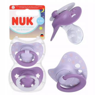 NUK SMOCZEK USPAKAJAJĄCY 0-6M FIOLETOWY 2SZT.