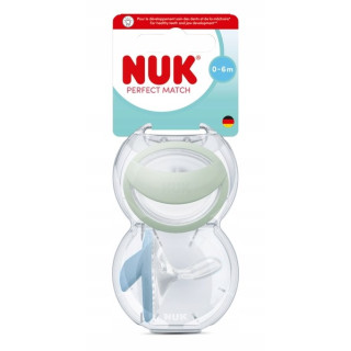 NUK SMOCZEK USPAKAJAJĄCY 0-6M NIEB/ZIELONY 2SZT.