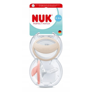 NUK SMOCZEK USPAKAJAJĄCY 0-6M CZERWONY/BEŻ 2SZT.