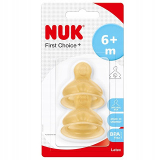 NUK SMOCZEK NA BUTELKĘ LATEKSOWY 6+